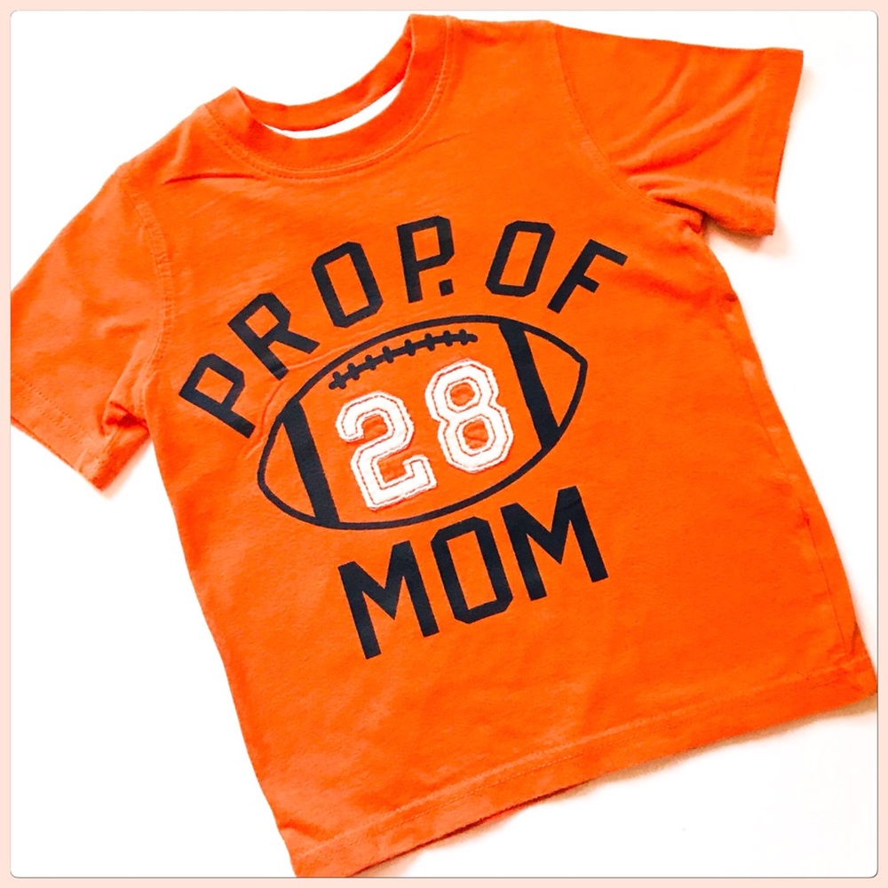 Carter’s Bright Orange Prop Of Mom Tee Size 2T